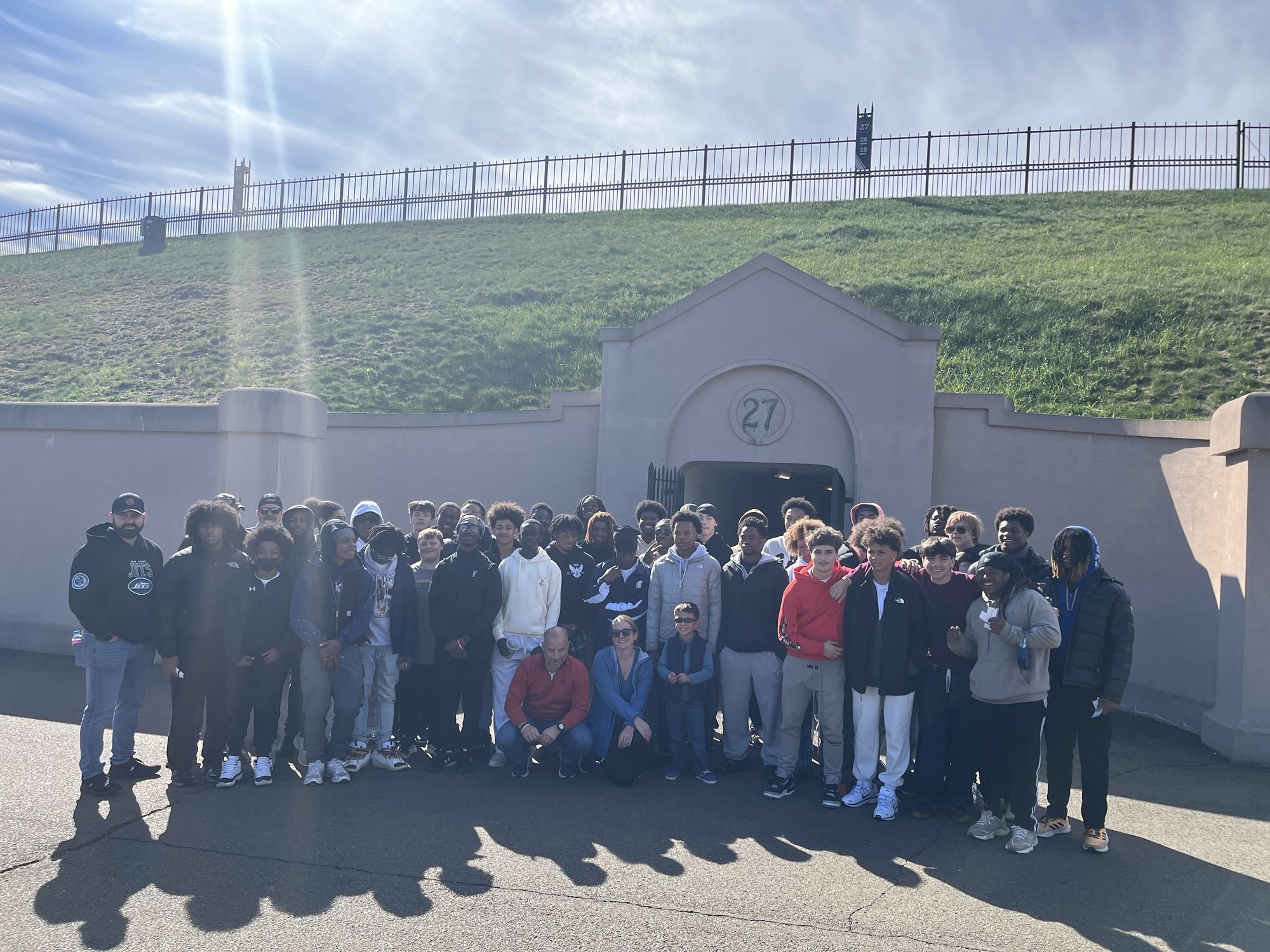 Hamden High Football joins EGH and HPD for a wonderful afternoon of Yale Football